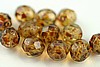 12pcs 8mm CRYSTAL PICASSO FIREPOLISH FACETED CZECH GLASS ROUND BEAD CZ104-12